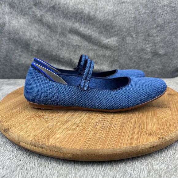 Rothy's Shoes - Rothy's Shoes Womens Size 5 Blue Mary Jane Flats Eco Knit Comfort Ballet
